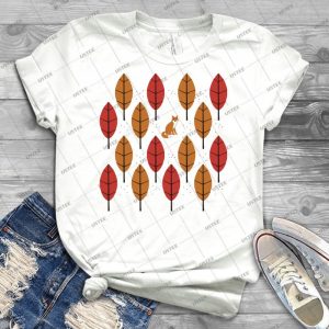 Autumn Fox 20 - Vintage Men's Shirt Tshirt For Women Classic Handmade Shirt Retro Graphic Tee