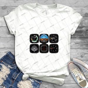 Aviation 6 Pack Instrument For Pilots - Gift Idea Shirt For Men Tee For Women Classic Retro Vintage Graphic T-Shirt