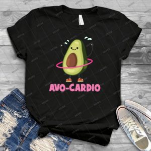 Avo-Cardio 37 - Vintage Mens Shirt Tshirt For Women Classic Handmade Shirt Retro Graphic Tee