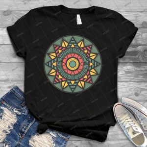 Aztec T Shirt 91 - Vintage Mens Shirt Tshirt For Women Classic Handmade Shirt Retro Graphic Tee