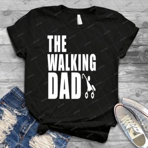 Babies Dad Father Fatherhood Fun Funny Comic Joke Laugh The Walking Dad 15 - Trending Shirt For Women Vintage Retro Tee For Men Kid's T-Shirt Handmade Shirt