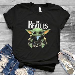 Baby Yoda Holding The Beatles The Abbey Road Album Handmade Shirt Handmade Shirt_16
