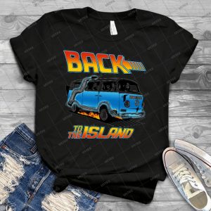 Back To The Island Lost And Back To The Future Spoof 66 - Vintage Mens Shirt Tshirt For Women Classic Handmade Shirt Retro Graphic Tee