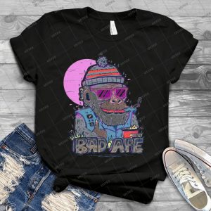 Bad Ape  52 - Vintage Mens Shirt Tshirt For Women Classic Handmade Shirt Retro Graphic Tee