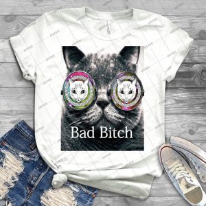 Bad Bitch - Vintage Men's Shirt Tshirt For Women Classic Handmade Shirt Retro Graphic Tee