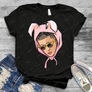 Bad Bunny-Face - Best Unisex Trending Handmade T-shirt Gift Idea For Men T-shirt For Woman