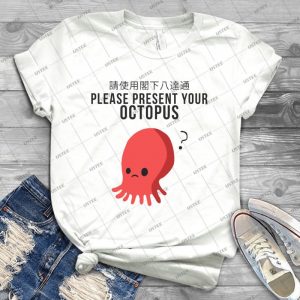 Bad English-Please Present Your Octopus - Vintage Men's Shirt Tshirt For Women Classic Handmade Shirt Retro Graphic Tee