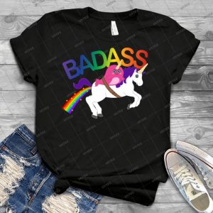 Badass Narwhal & Unicorn - Best Unisex Trending Handmade T-shirt Gift Idea For Men T-shirt For Woman
