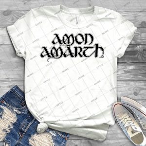 Band Amon Amarth Logo Black - Best Unisex Trending Handmade T-shirt Gift Idea For Men T-shirt For Woman