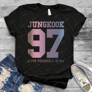 Bangtan Boys - Bts - Jungkook Love Yourself - Gift Idea Shirt For Men Tee For Women Classic Retro Vintage Graphic T-Shirt