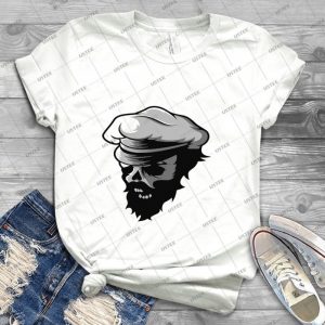 Barber Skull With Hat 2017-2018 - Best Unisex Trending Handmade T-shirt Gift Idea For Men T-shirt For Woman