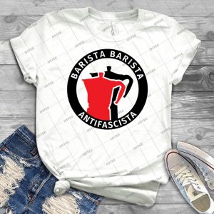 Barista Barista Antifascista - Gift Idea Shirt For Men Tee For Women Classic Retro Vintage Graphic T-Shirt