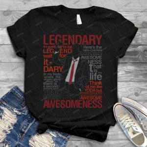 Barney Stinson - Legendary T-Shirt Of Awesomeness 43 - Vintage Mens Shirt Tshirt For Women Classic Handmade Shirt Retro Graphic Tee