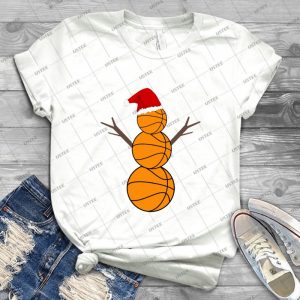 Basketball Snowman-Funny Christmas - Gift Idea Shirt For Men Tee For Women Classic Retro Vintage Graphic T-Shirt