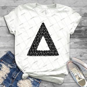 Bastille Triangle-Pompeii Lyrics - Best Unisex Trending Handmade T-shirt Gift Idea For Men T-shirt For Woman