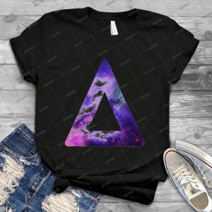 Bastille Triangle Logo - Galaxy Print - - Best Unisex Trending Handmade T-shirt Gift Idea For Men T-shirt For Woman
