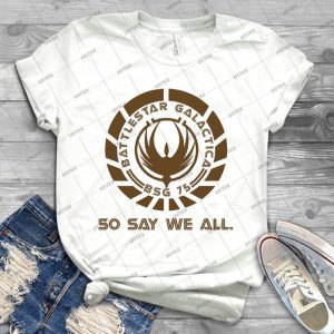 Battlestar Galactica Seal 63 - Vintage Men's Shirt Tshirt For Women Classic Handmade Shirt Retro Graphic Tee