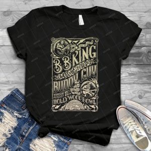 Bb King Hollywood Bowl Vintage Concert Poster 83 - Vintage Mens Shirt Tshirt For Women Classic Handmade Shirt Retro Graphic Tee