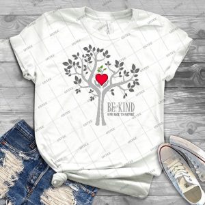 Be Kind-Logo-Dark Background - Vintage Men's Shirt Tshirt For Women Classic Handmade Shirt Retro Graphic Tee