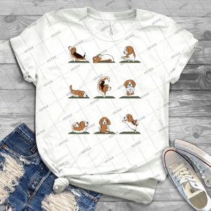 Beagle Yoga 5 - Trending Shirt For Women Vintage Retro Tee For Men Kid's T-Shirt Handmade Shirt
