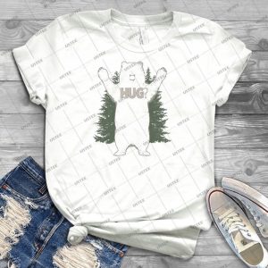 Bear Hug - Dark - T-Shirt 63 - Trending Shirt For Women Vintage Retro Tee For Men Kid's T-Shirt Handmade Shirt