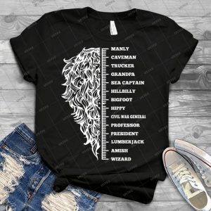 Beard Menscale - Trending Shirt For Women Vintage Retro Tee For Men Kid's T-Shirt Handmade Shirt