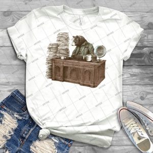 Bearocrat 33 - Vintage Men's Shirt Tshirt For Women Classic Handmade Shirt Retro Graphic Tee