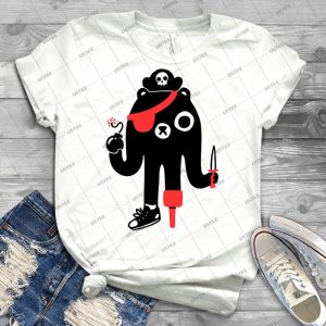 Bearrr  T Shirt 36 - Vintage Men's Shirt Tshirt For Women Classic Handmade Shirt Retro Graphic Tee