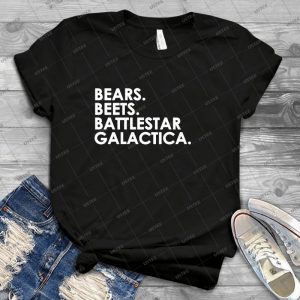 Bears, Beets, Battlestar Galactica- - Gift Idea Shirt For Men Tee For Women Classic Retro Vintage Graphic T-Shirt