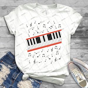 Beat It Piano - Vintage Men's Shirt Tshirt For Women Classic Handmade Shirt Retro Graphic Tee
