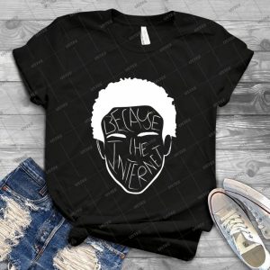 Because The Internet-White - Vintage Mens Shirt Tshirt For Women Classic Handmade Shirt Retro Graphic Tee