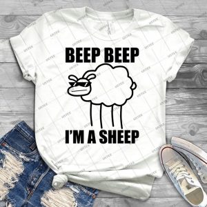 Beep- Beep- I M A Sheep- I Said Beep Beep I M A Sheep--Asdfmovie10 - Vintage Men's Shirt Tshirt For Women Classic Handmade Shirt Retro Graphic Tee
