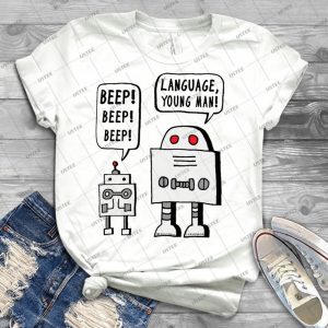 Beeping Robot - Best Unisex Trending Handmade T-shirt Gift Idea For Men T-shirt For Woman