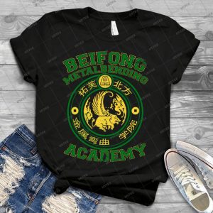 Beifong Metalbending Academy - Green  Gold 11 - Vintage Mens Shirt Tshirt For Women Classic Handmade Shirt Retro Graphic Tee
