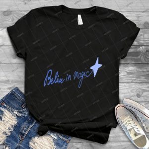 Believe In Magic 14 - Vintage Mens Shirt Tshirt For Women Classic Handmade Shirt Retro Graphic Tee