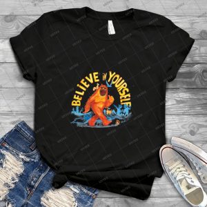Believe In Yourself  -Sasquatch 7 - Vintage Mens Shirt Tshirt For Women Classic Handmade Shirt Retro Graphic Tee