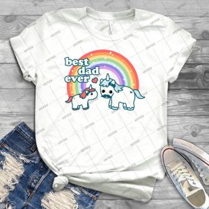 Best Unicorn Dad 16 - Gift Idea Shirt For Men Tee For Women Classic Retro Vintage Graphic T-Shirt
