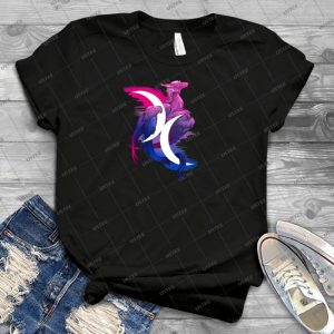 Bi Pride Dragon 63 - Vintage Mens Shirt Tshirt For Women Classic Handmade Shirt Retro Graphic Tee
