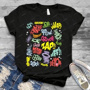 Biff Bang Pow 46 - Trending Shirt For Women Vintage Retro Tee For Men Kid's T-Shirt Handmade Shirt
