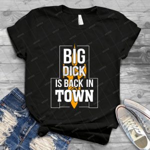 Big Dick Is Back In Town 90 - Vintage Mens Shirt Tshirt For Women Classic Handmade Shirt Retro Graphic Tee
