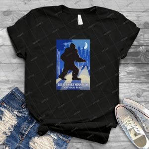 Bigfoot In The Great Smoky Mountains National Park Travel Decal 60 - Trending Shirt For Women Vintage Retro Tee For Men Kid's T-Shirt Handmade Shirt