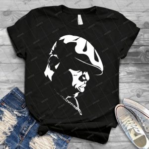 Biggie Stencil 17 - Vintage Mens Shirt Tshirt For Women Classic Handmade Shirt Retro Graphic Tee