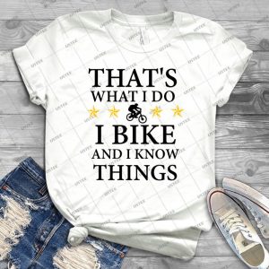 Bike What I Do - Vintage Men's Shirt Tshirt For Women Classic Handmade Shirt Retro Graphic Tee