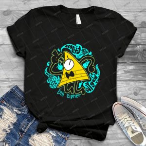 Bill Cipher 36 - Vintage Mens Shirt Tshirt For Women Classic Handmade Shirt Retro Graphic Tee