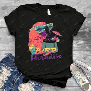 Bird Of Paradise 34 - Vintage Mens Shirt Tshirt For Women Classic Handmade Shirt Retro Graphic Tee