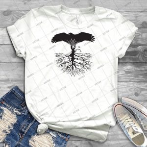 Bird Of Pray- Rooted 37 - Vintage Men's Shirt Tshirt For Women Classic Handmade Shirt Retro Graphic Tee