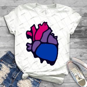 Bisexual Heart - Best Unisex Trending Handmade T-shirt Gift Idea For Men T-shirt For Woman