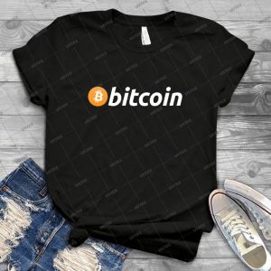 Bitcoin Logo - Gift Idea Shirt For Men Tee For Women Classic Retro Vintage Graphic T-Shirt