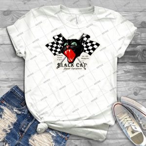 Black Cat Speed Equipment 9 - Trending Shirt For Women Vintage Retro Tee For Men Kid's T-Shirt Handmade Shirt