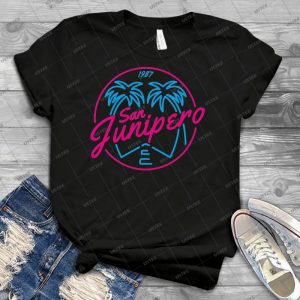 Black Mirror San Junipero Neon - Best Unisex Trending Handmade T-shirt Gift Idea For Men T-shirt For Woman